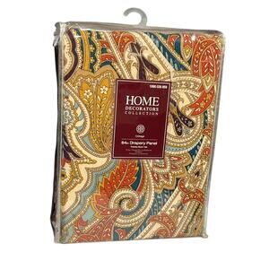 Home Decorators Collection 84in Drapery Panel Paisley, Rare Find!